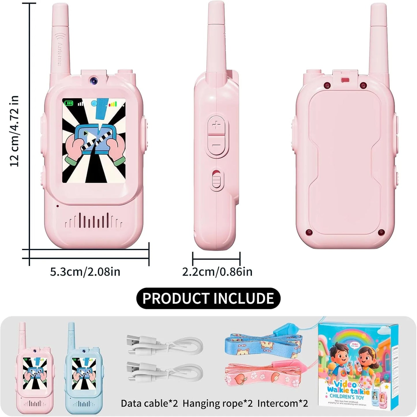 KidiTalk™: HD Video Walkie Talkies (2-pack)